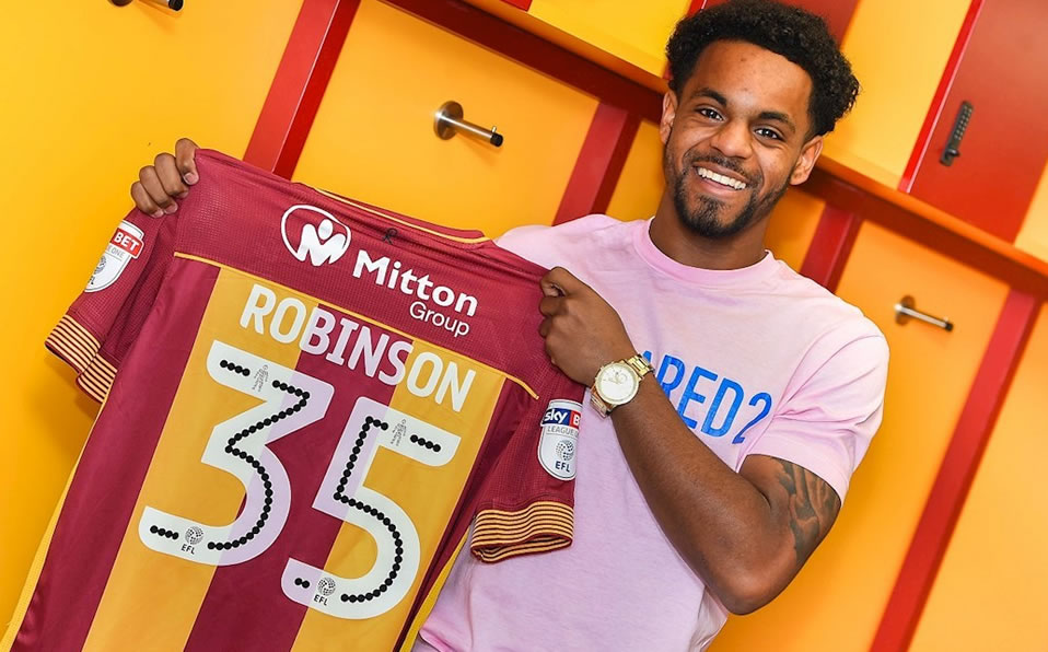 Tyrell Robinson se formó en el Arsenal y en 2017 llegó al Bradford City. (Foto: BCFC)