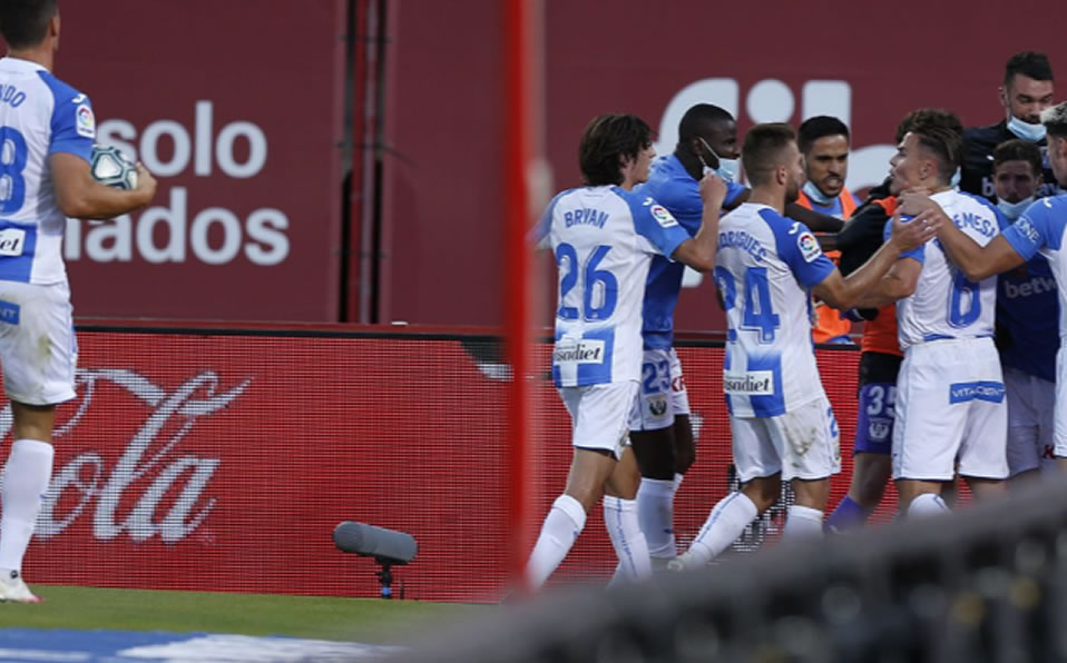 La celebración del empate. (LaLiga)