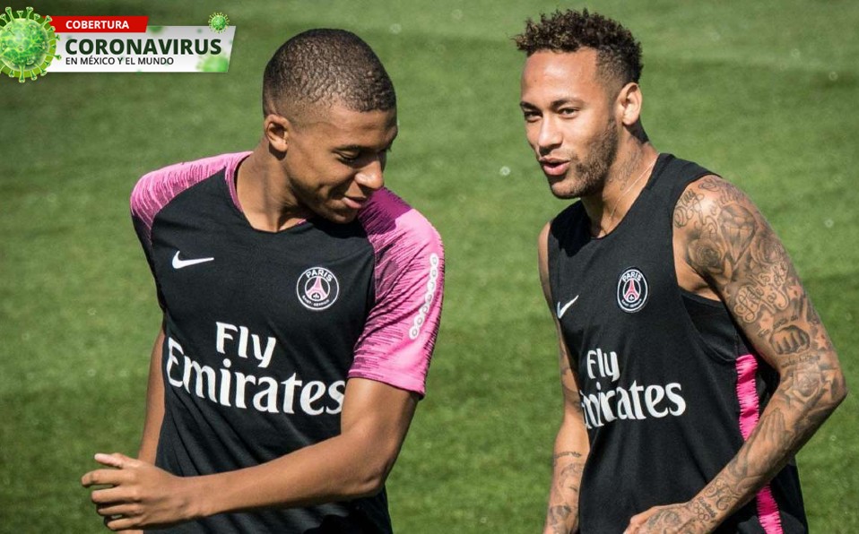 Los jugadores en Francia podrán volver a entrenar en equipo. Aquí Mbappe y Neymar. Foto: AFP