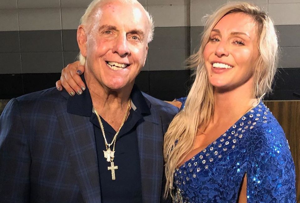 El legado Flair está en excelentes manos. El legendario Ric Flair junto a su hija, Charlotte.