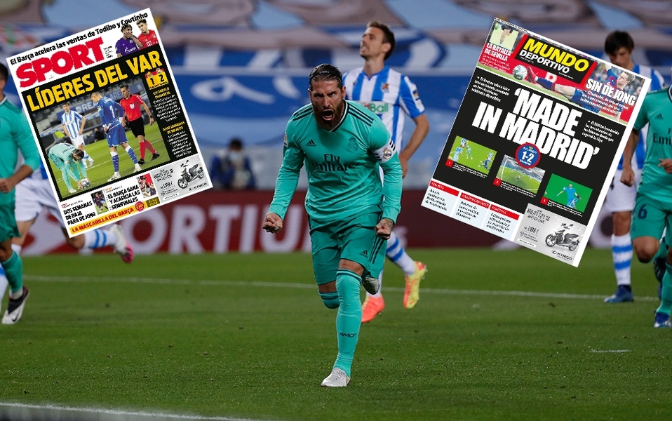 Prensa catalana estalla por la 'ayuda' al Madrid ante la Real Sociedad