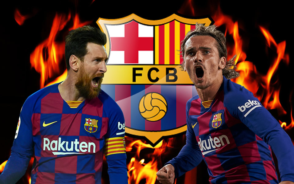 Messi y Griezmann, casi a los golpes en práctica del Barcelona