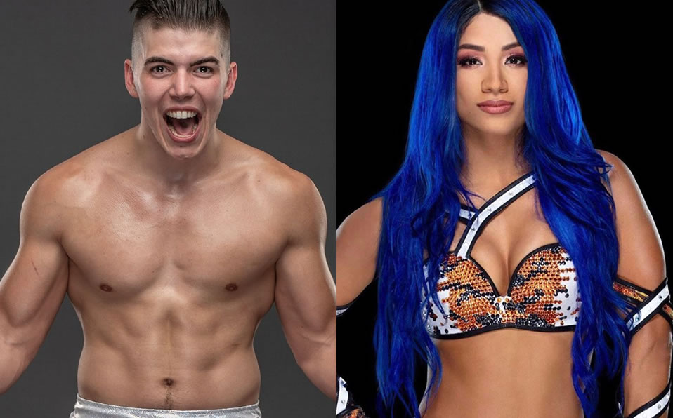 Sammy Guevara es un luchador de ascendencia cubana, mientras Sasha Banks es estrella en WWE. (AEW-WWE)