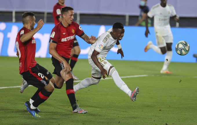 Vinícius anotó en una jugada precedida de una falta de Carvajal. (Foto: @LaLiga)