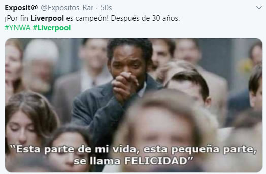 Para todos aquellos seguidores del Liverpool, este momento de su vida se llama "felicidad".
