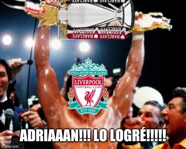 ¡Como en Rocky! El Liverpool por fin conquistó el título de la Premier.