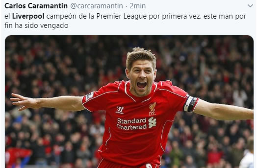 El inolvidable resbalón de Gerrard que costó una Premier hoy ha sido vengado.