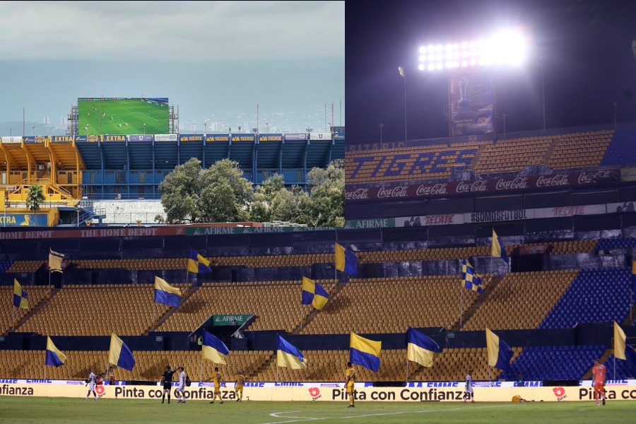 La megapantalla luce espectacular. FOTO: Imago7 | @naciontigres