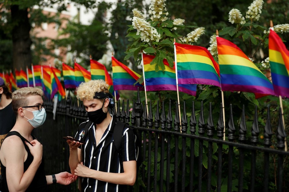Imágenes del pride (Foto: AFP)