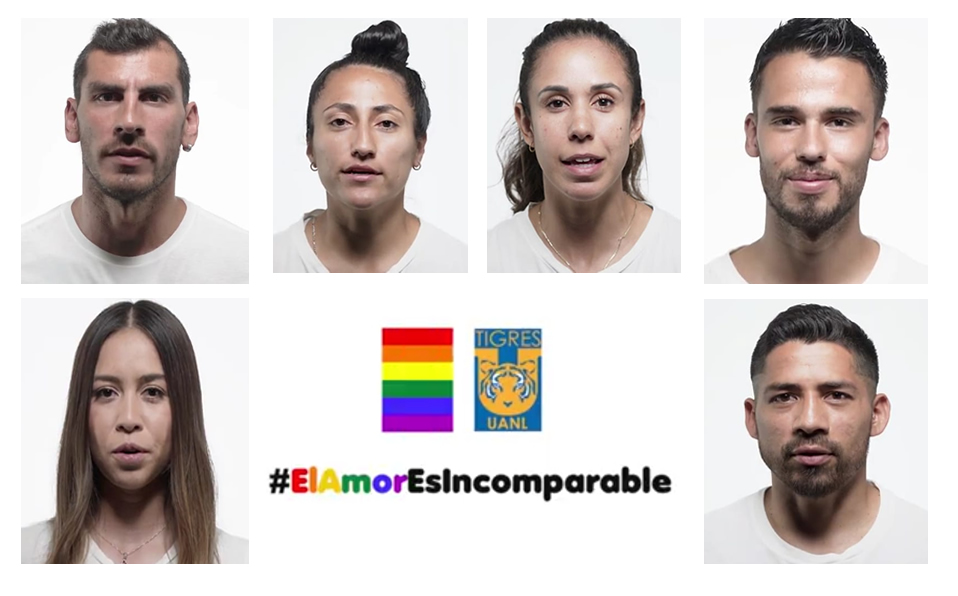 Jugadores (as) de Tigres realizaron el video que se puede ver tras usar el lector de código QR. (Foto: Tigres)