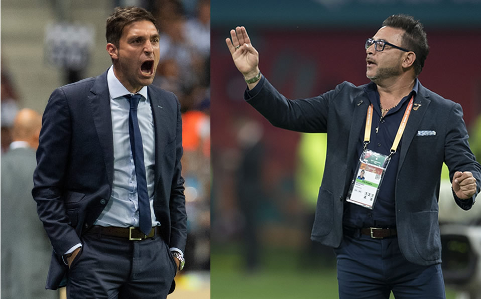 Diego Alonso y Antonio Mohamed. (Fotos: Mexsport)