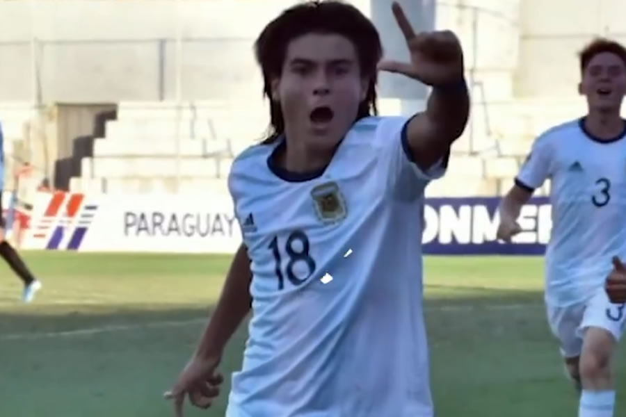 Luka Romero brilla con la Albiceleste en divisiones menores.