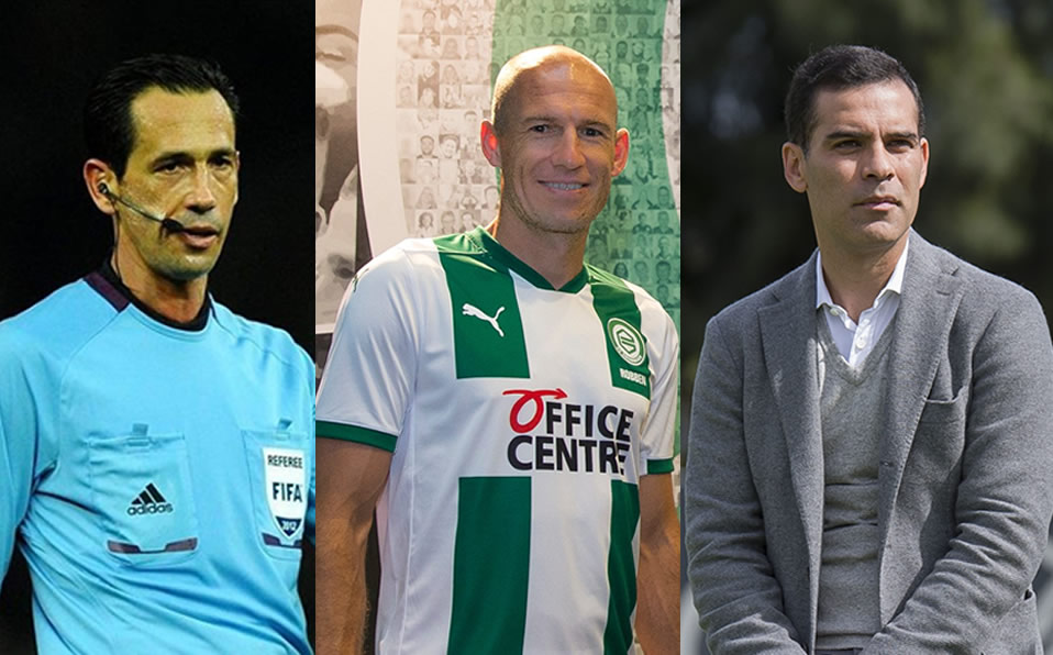 Pedro, Robben y Márquez. (Fotos: Mexsport)