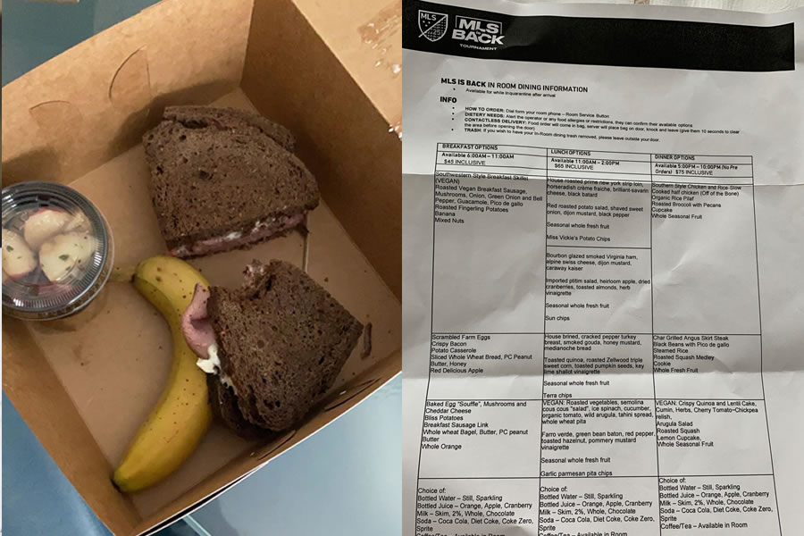Omar González se quejó de los precios y la calidad de la comida. (Foto: @Omar4Gonzalez)