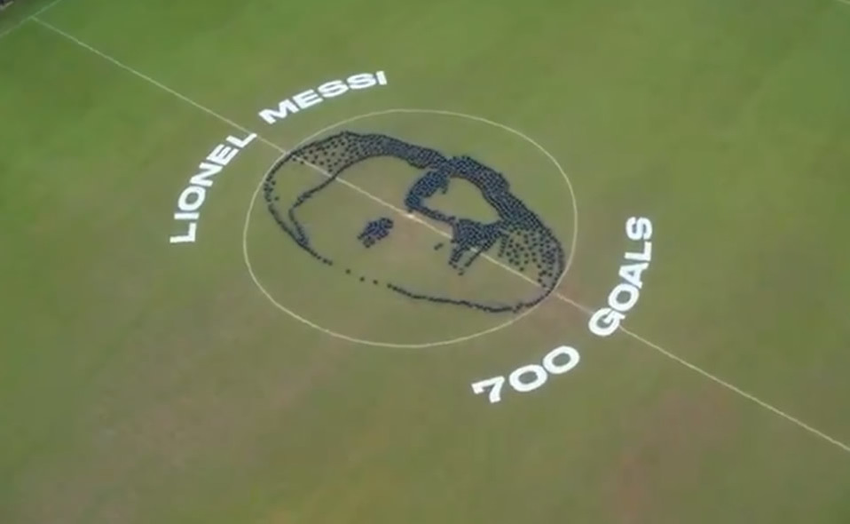 VIDEO: Lionel Messi y un impresionante homenaje por sus 700 goles