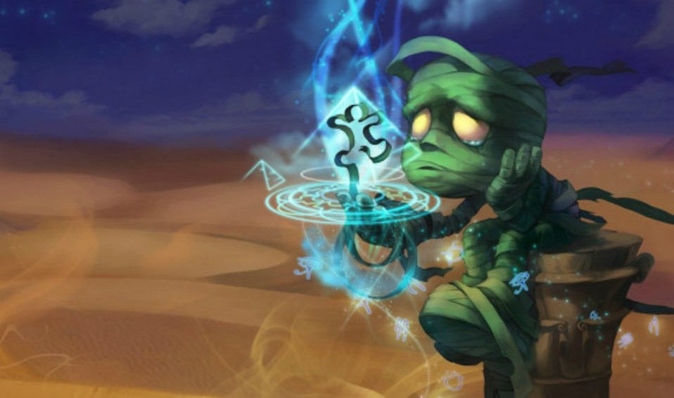 Amumu | Rol: Tanque y jungla | Ataque cuerpo a cuerpo e inmovilización a enemigos