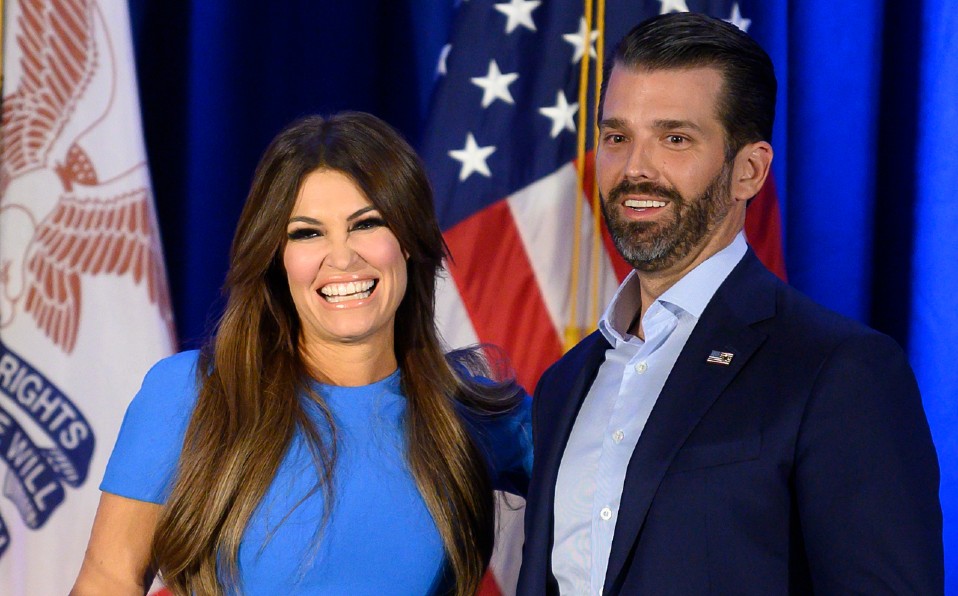 Kimberly Guilfoyle y Donald Trump Jr. Foto: AFP