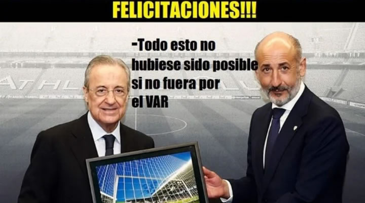 El VAR todas las semanas tiene algo que ver con los éxitos del Madrid.