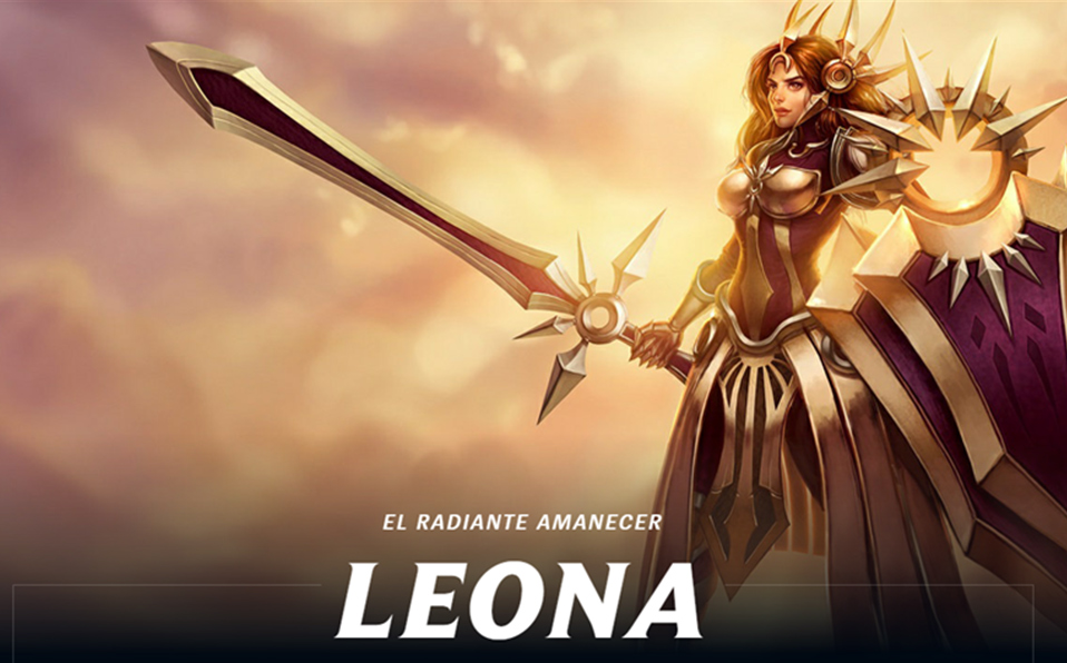 Leona | Rol: Tanque y soporte | Defensa e inmovilización a enemigos
