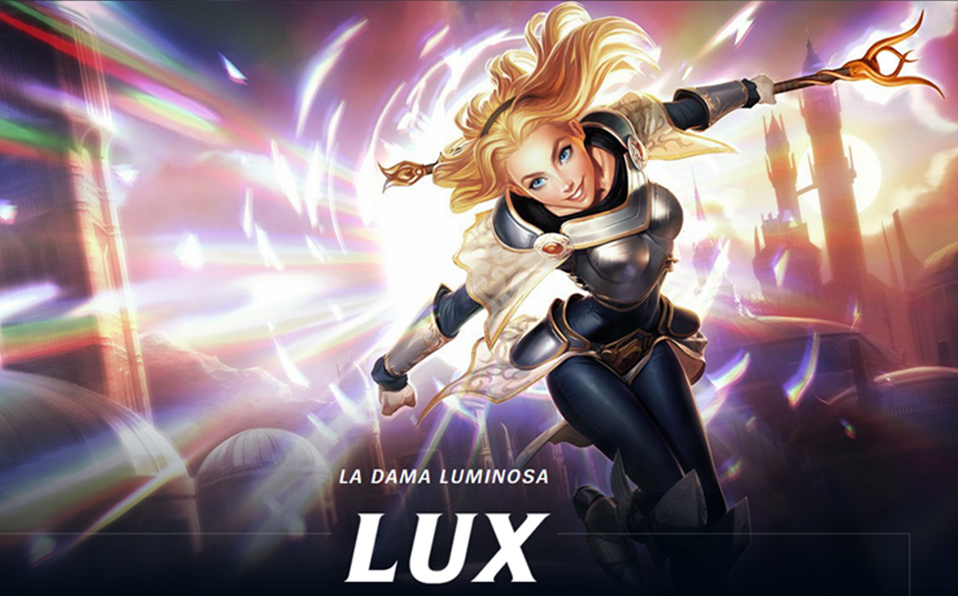 Lux | Rol: Mago y Soporte | Ataque a distancia y apoyo con escudo a compañeros