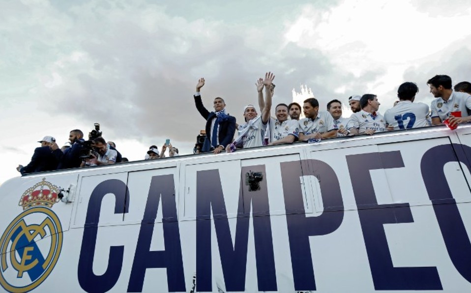 El festejo del Real Madrid en caso de que sea campeón, será diferente. Foto: AFP
