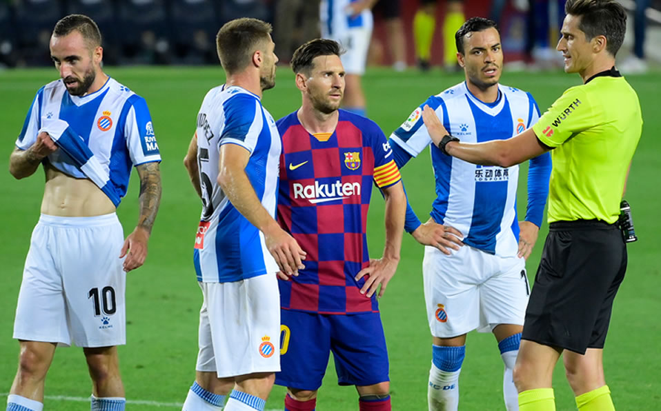 Las acciones ante el Barcelona. (AFP)