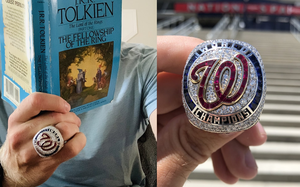 Los Nationals reciben sus anillos de campeón
