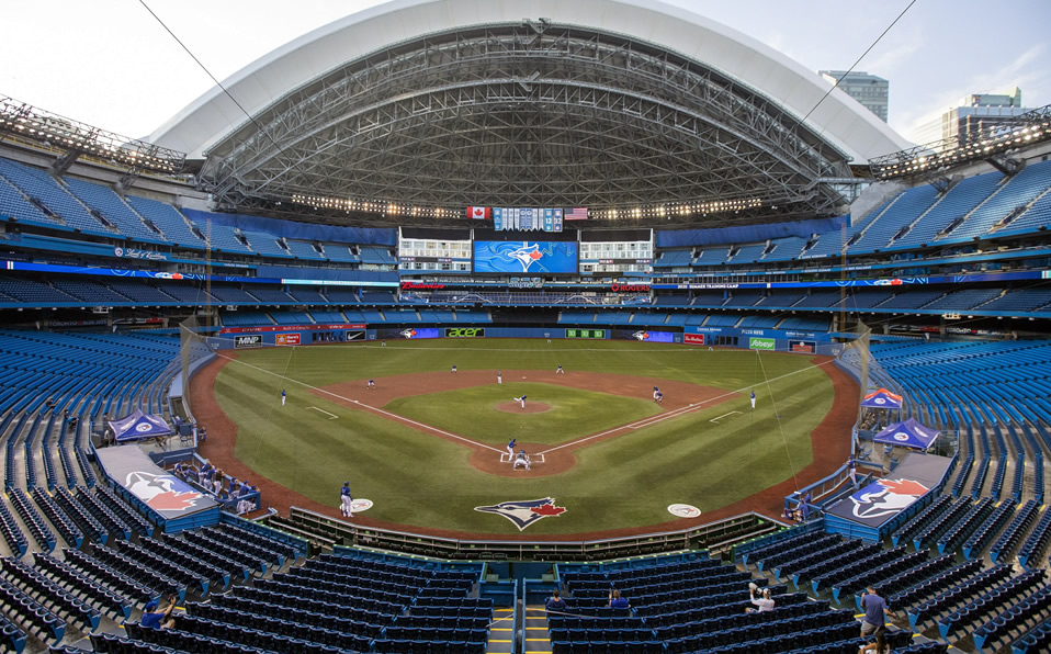 Los Blue Jays sólo pueden estar en el Rogers Centre y el hotel contiguo. (Foto: AP)