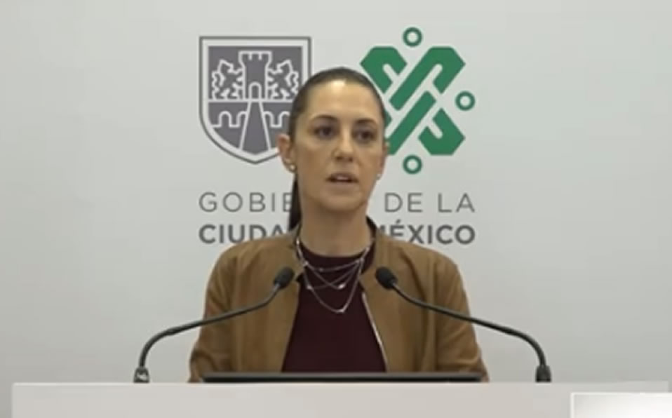Durante la conferencia de este 10 de julio. (gobierno CDMX)