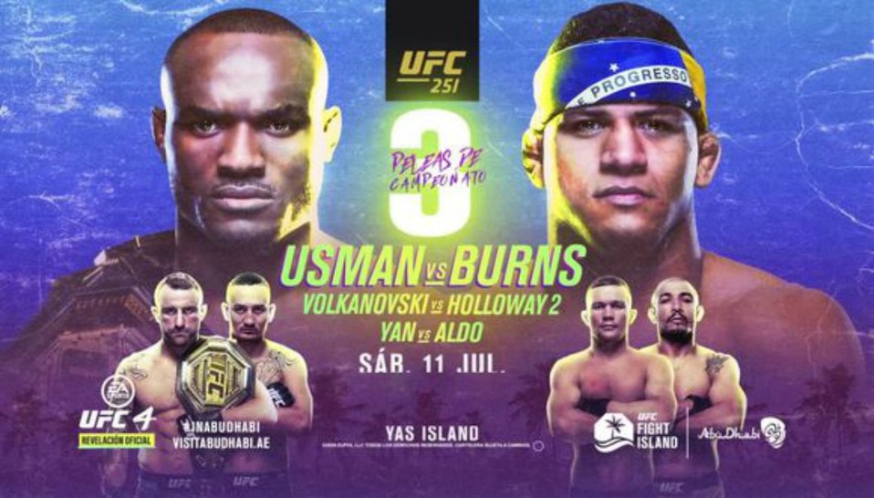 Usman llega como favorito para el combate contra Masvidal (Foto: UFC)