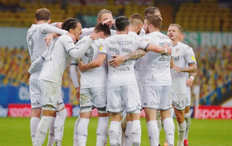 El Leeds de Marcelo Bielsa hizo el mejor gol colectivo del 2020 (FOTO: Twitter Leeds)