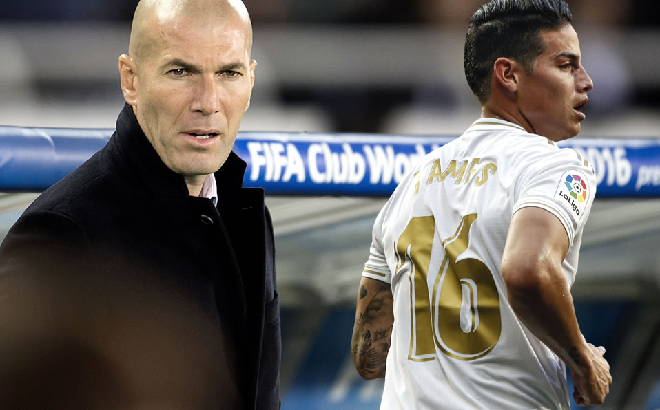 Por segundo juego seguido en el cierre de LaLiga, Zidane no convoca a James. (Mexsport / Footy Renders)