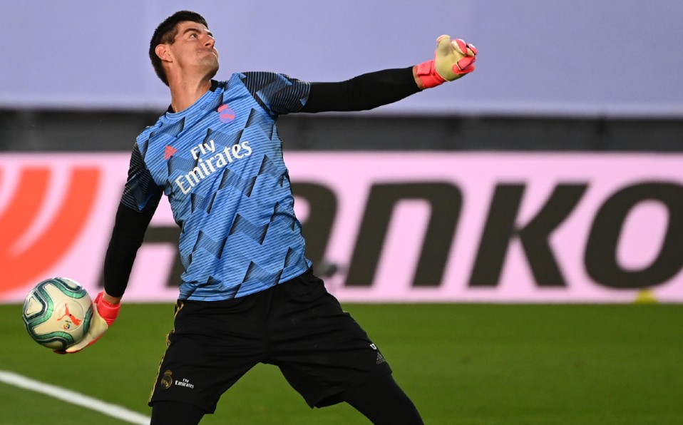 Courtois hizo una enorme jugada de fantasía. Foto: AFP