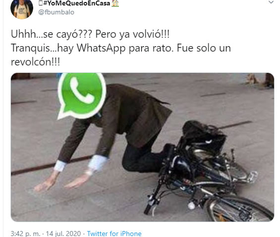 Los memes de la caída de WhatsApp están en Mediotiempo.
