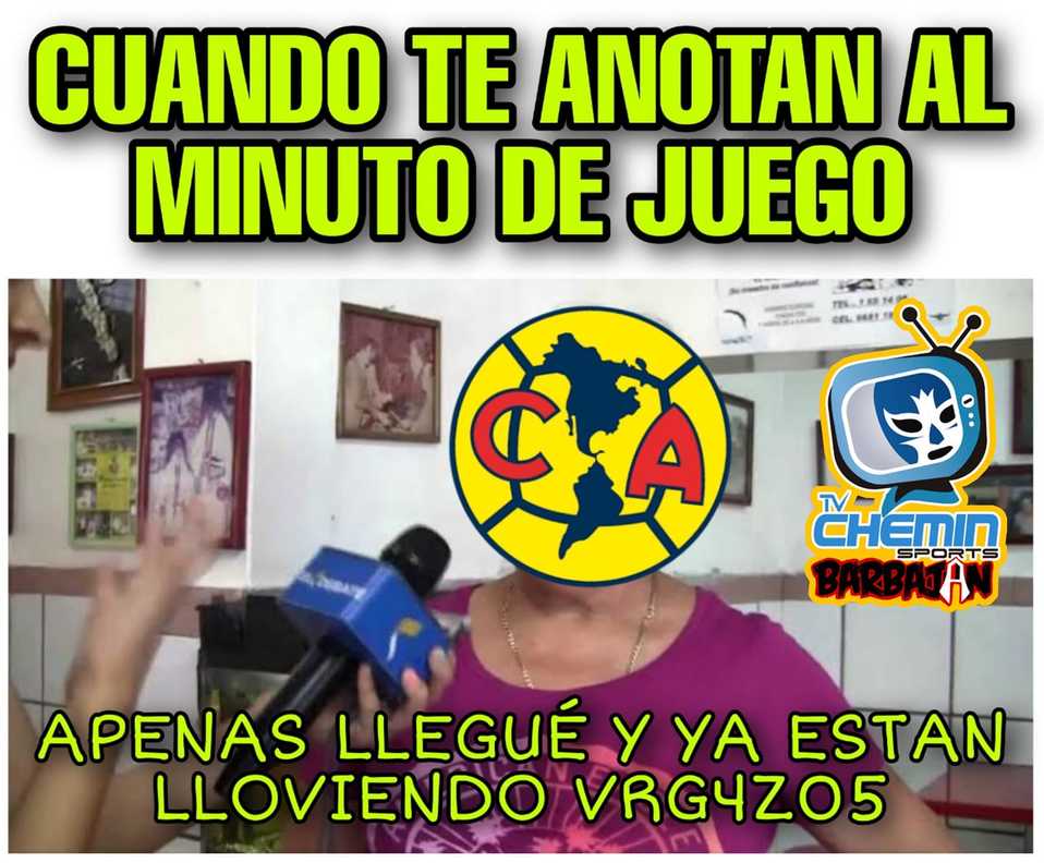 ¡Literal! América llegó a CU y ya le estaban metiendo... goles.
