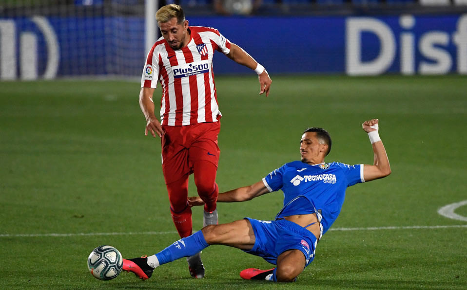 Héctor Hererra durante el duelo ante el Getafe. (Foto: AFP)