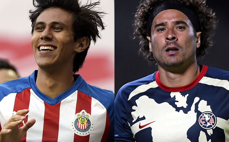 José Juan Macías y Guillermo Ochoa van de titulares esta noche en el Clásico. (Imago7)