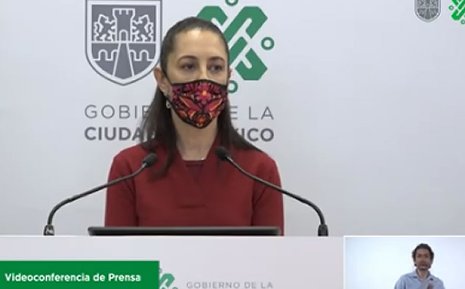 Durante la conferencia de este viernes. (Claudia Sheinbaun)