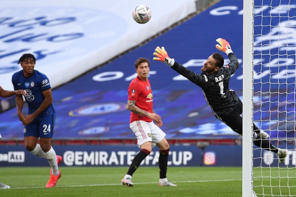 De Gea fue factor en la eliminación del Manchester United ante Chelsea. (Foto: AFP)