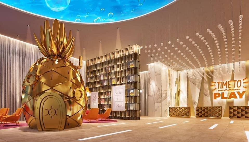 El Hotel Nickelodeon contará con 4 bares y 1 SPA para los adultos mientras los menores se divierten.