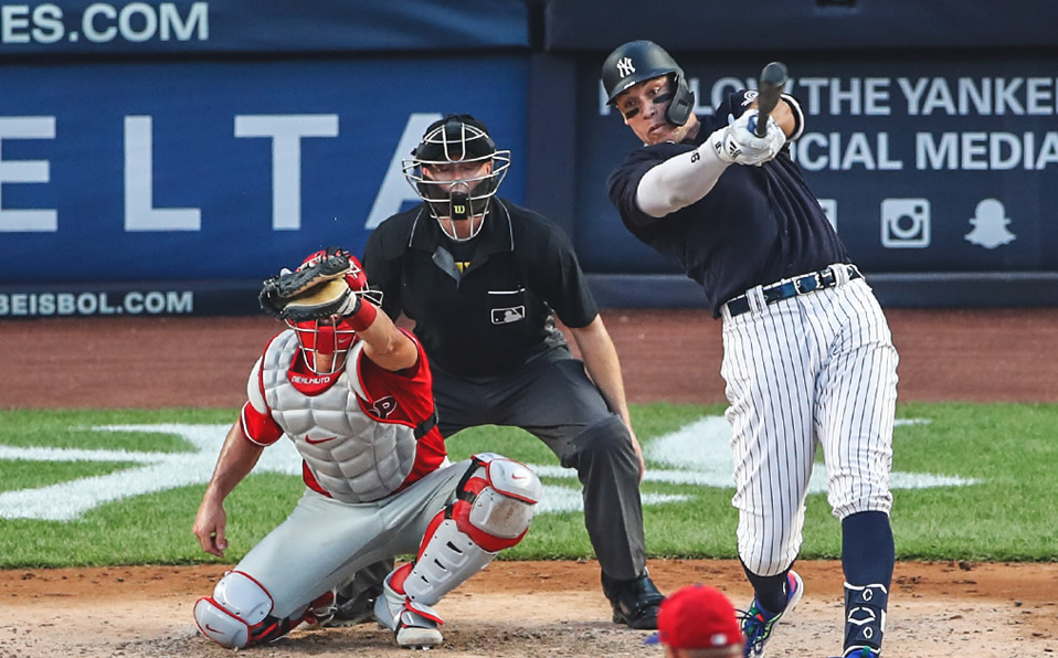 [VIDEO] Aaron Judge pega home run... después del tercer out