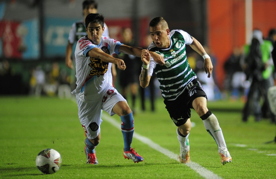 Cejas, durante un partido con Santos en la Libertadores. FOTO: Mexsport.