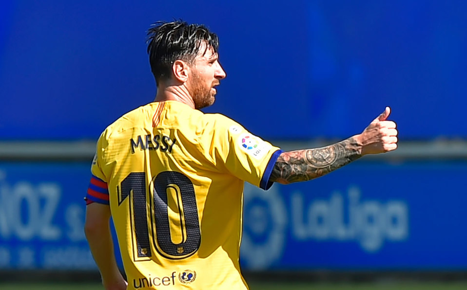 Messi es el actual Pichichi en España. (Foto: AFP)