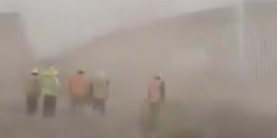 Los vientos del Huracán "Hanna" son imponentes. FOTO: Captura del video de @yadithvaldez