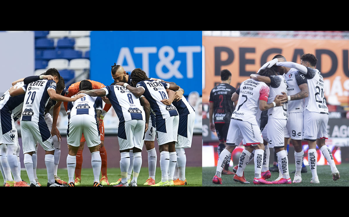 Rayados y Atlas. (Fotos: Mexsport / Imago7)