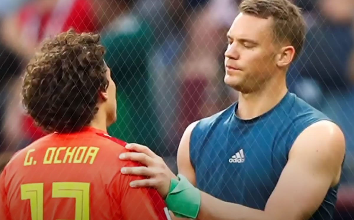 Ochoa y Neuer se conocieron en el Mundial. (Captura de imagen)