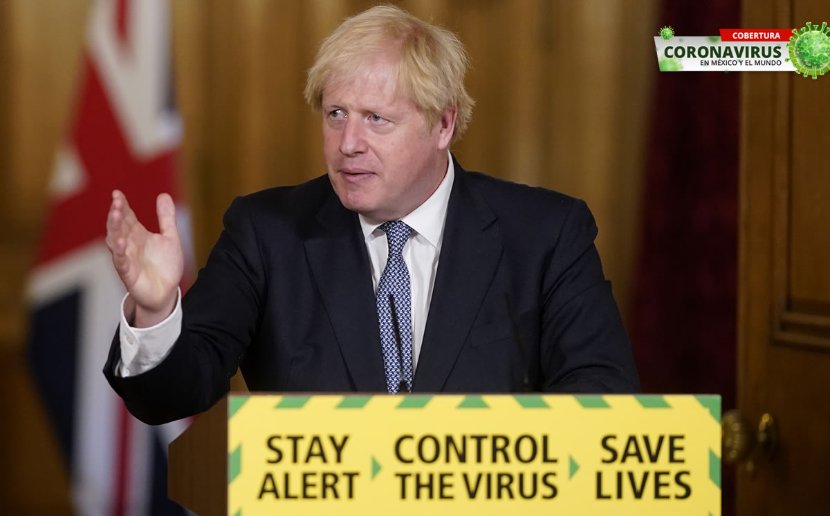 Boris dio el anuncio. (AFP)