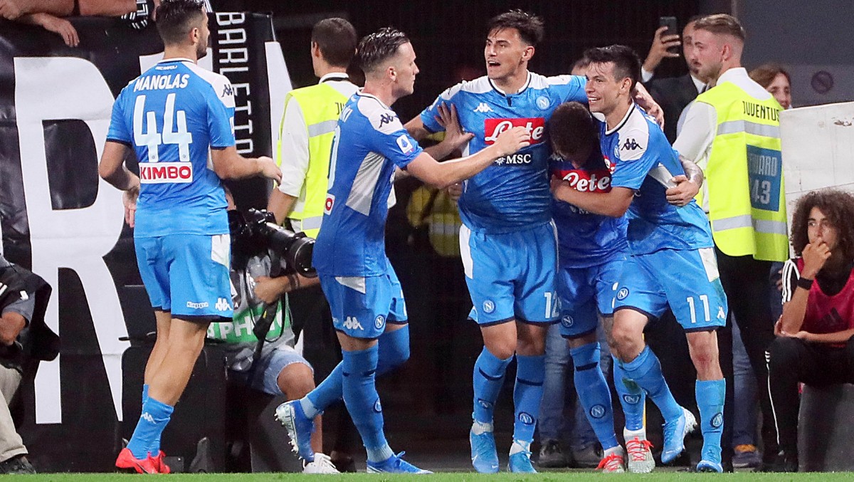 Los Napolitanos festejaron el triunfo ante la Lazio. FOTO: Mexsport.