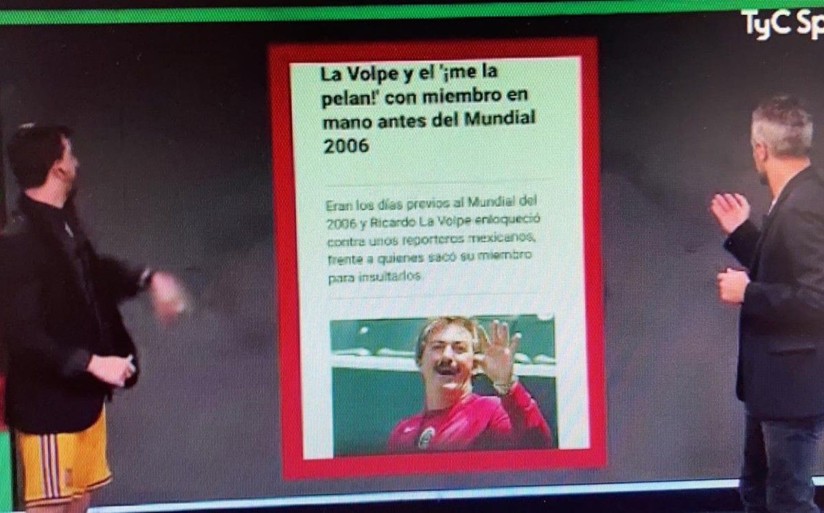Hasta La Volpe fue motivo de burlas en el programa de TyC Sports. Foto: Screenshoot Youtube