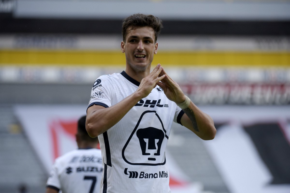 Juan Dinenno ya tiene nueve goles con la camiseta de Pumas (Foto: Imago7)
